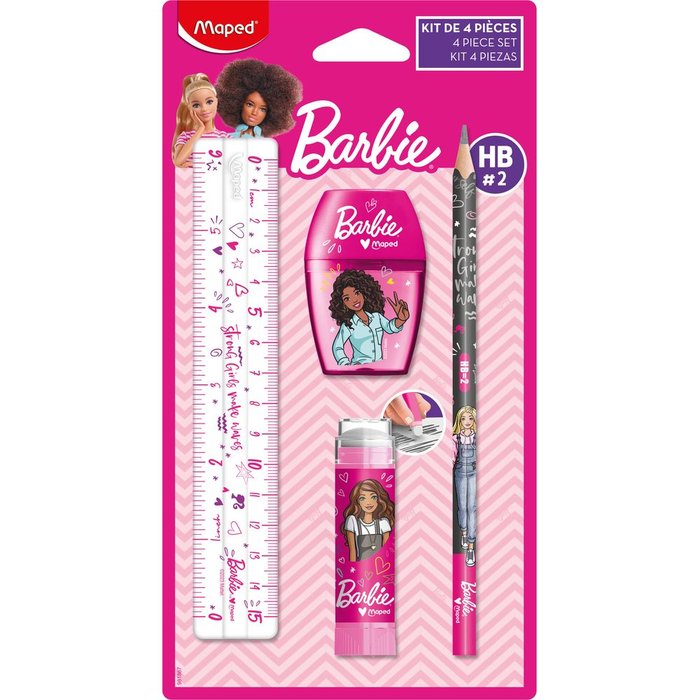 MINI SET PAPELERIA BARBIE | 1 UNIDADES | (MAPED)