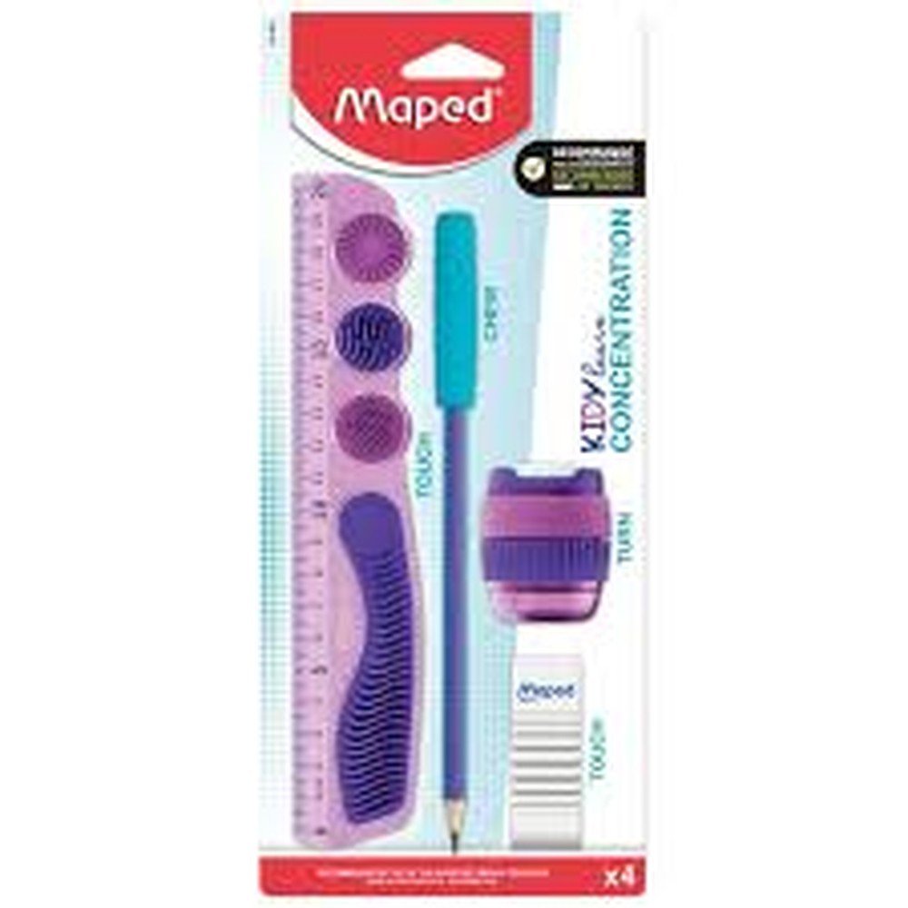 Set Papelería Maped Kidy Learn Concentration Morado