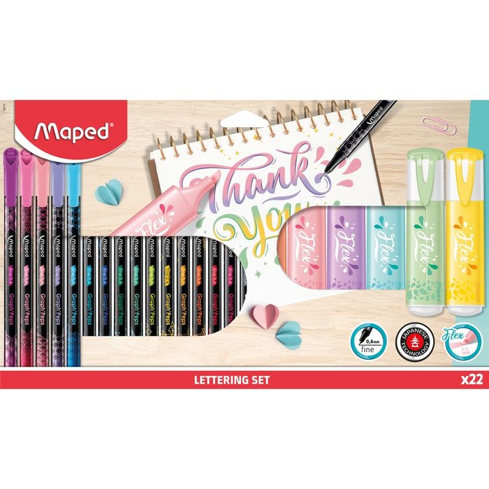 SET LETTERING MAPED 22 PIEZAS | 1 UNIDADES | (MAPED)