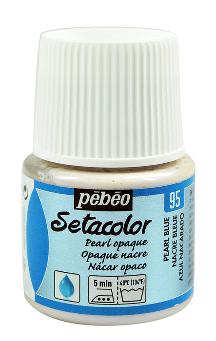 PINTURA SETACOLOR OPACO 45 ML 95 NACAR AZULADO | PEBEO | ENVASE 5 UDS. UNIDAD | 33167862020954
