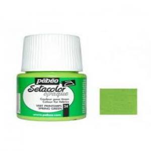 Pintura Setacolor Opaco 45 ml Verde Primavera Marca Pebeo Imagen principal del producto
