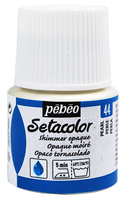 Pintura Setacolor Opaco 45 ml Perla Tornasolado Marca Pebeo