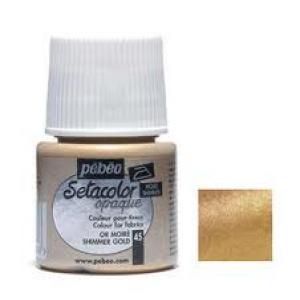 Pintura Setacolor Opaco 45 ml Oro Tornasolado Marca Pebeo