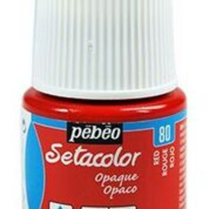 Pintura Setacolor Opaco 45 ml Rojo - 5 unidades