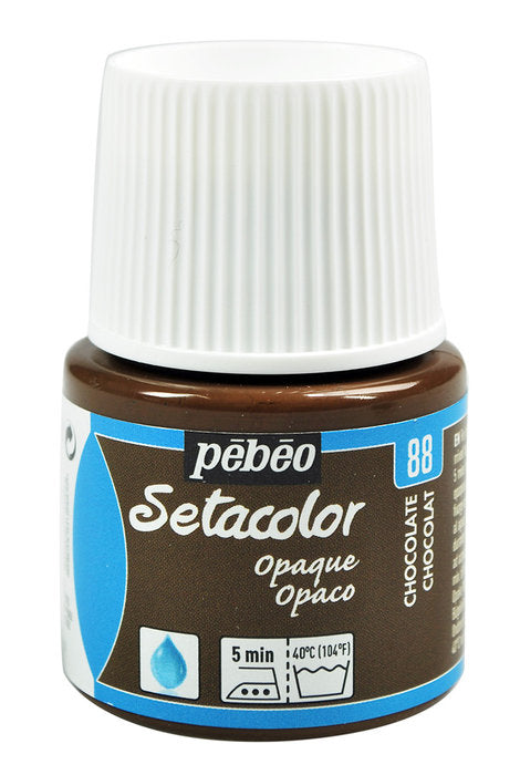 PINTURA SETACOLOR OPACO 45 ML CHOCOLATE | PEBEO | ENVASE 5 UDS. UNIDAD | 33167862950886