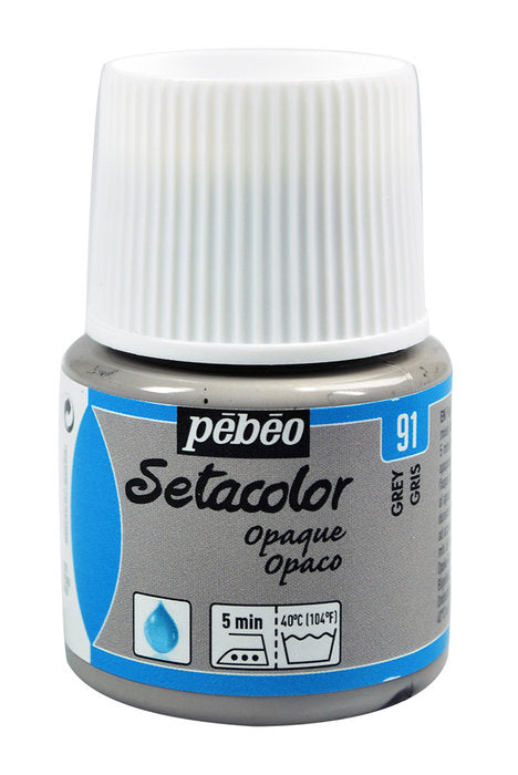 PINTURA SETACOLOR OPACO 45 ML GRIS | PEBEO | ENVASE 5 UDS. UNIDAD | 33167862950916