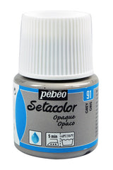 PINTURA SETACOLOR OPACO 45 ML GRIS | PEBEO | ENVASE 5 UDS. UNIDAD | 33167862950916
