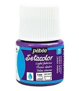 Pintura Setacolor Opaco Violeta Retro 45 ml Marca Pebeo Imagen principal del producto