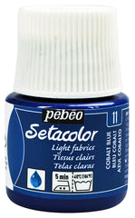 PINTURA SETACOLOR TRANSPARENT 45 ML 11 AZUL COBALTO | PEBEO | ENVASE 5 UDS. UNIDAD | 33167863290110