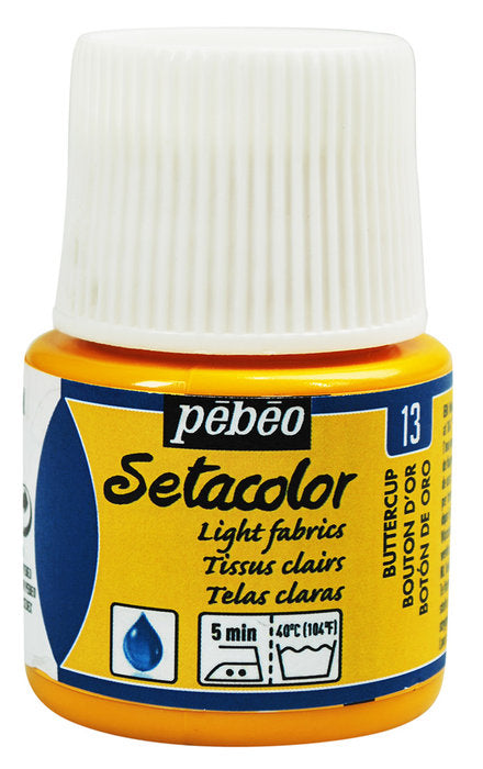 Pintura Setacolor Transparent 45 ml Botón de Oro PEBEO