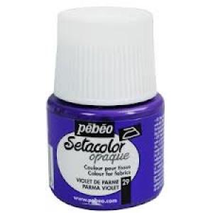 Pintura Setacolor tejidos claros 45 ml violeta Parma Marca Pebeo Imagen principal del producto