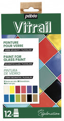 PINTURA VITRAIL 20 ML 12 COLORES SURTIDOS | PEBEO | 1 UNIDAD | 3167867574215