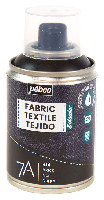 PINTURA TEXTIL 7A SPRAY 100ML NEGRO | PEBEO | 1 UNIDAD | 3167868054143