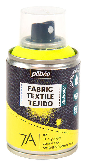 PINTURA TEXTIL 7A SPRAY 100ML AMARILLLO FLUOR | PEBEO | 1 UNIDAD | 3167868054716