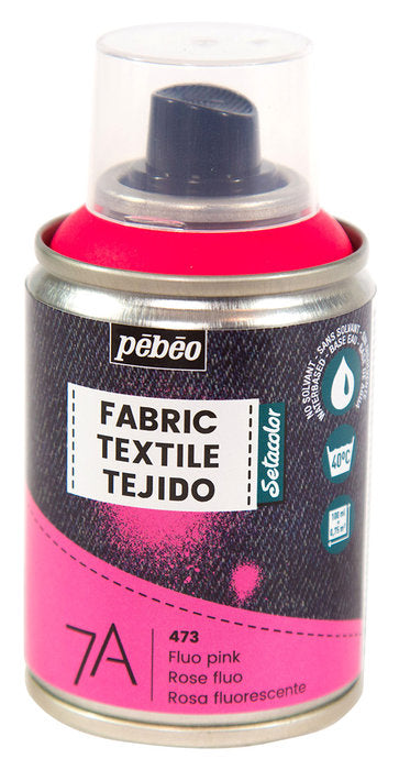 PINTURA TEXTIL 7A SPRAY 100ML ROSA FLUOR | PEBEO | 1 UNIDAD | 3167868054730