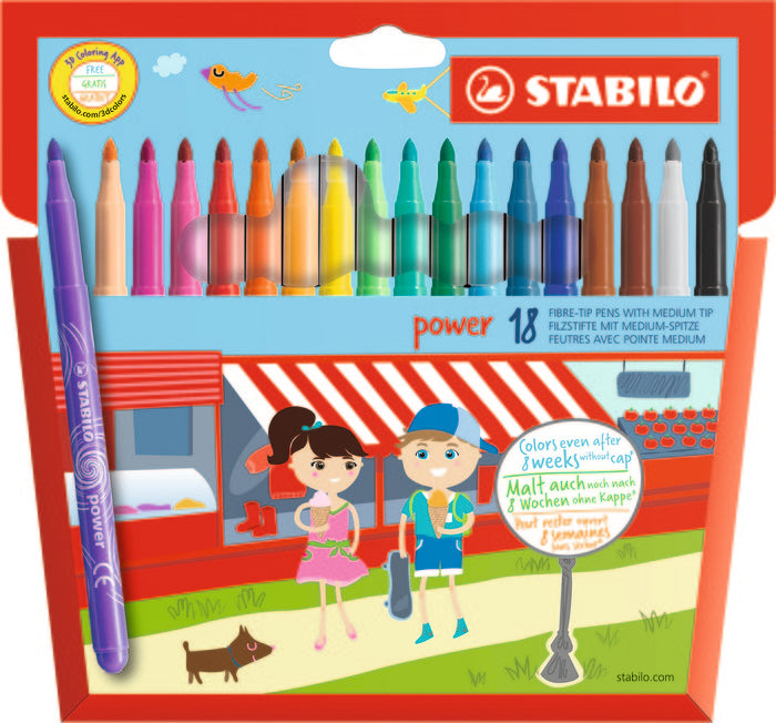 Rotulador Stabilo Power 18 Colores Surtidos | Stabilo | Pack 1 Unidades Imagen principal del producto