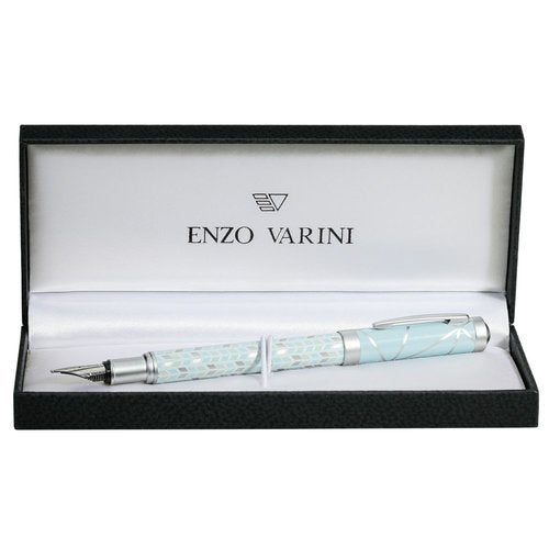 Pluma Enzo Varini Palazzo Zucchero Azul Claro