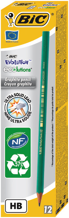 LAPIZ BIC ECO EVOLUTION 650 HB | 12 UNIDADES | (BIC)