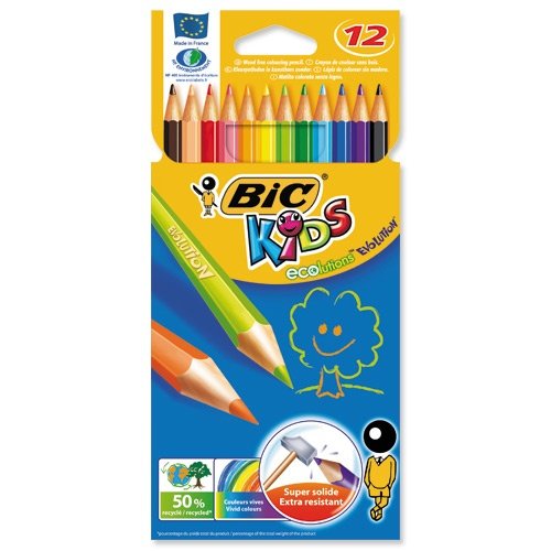 Estuche 12 lápices de colores Bic Kids Evolution Marca Bic Imagen principal del producto