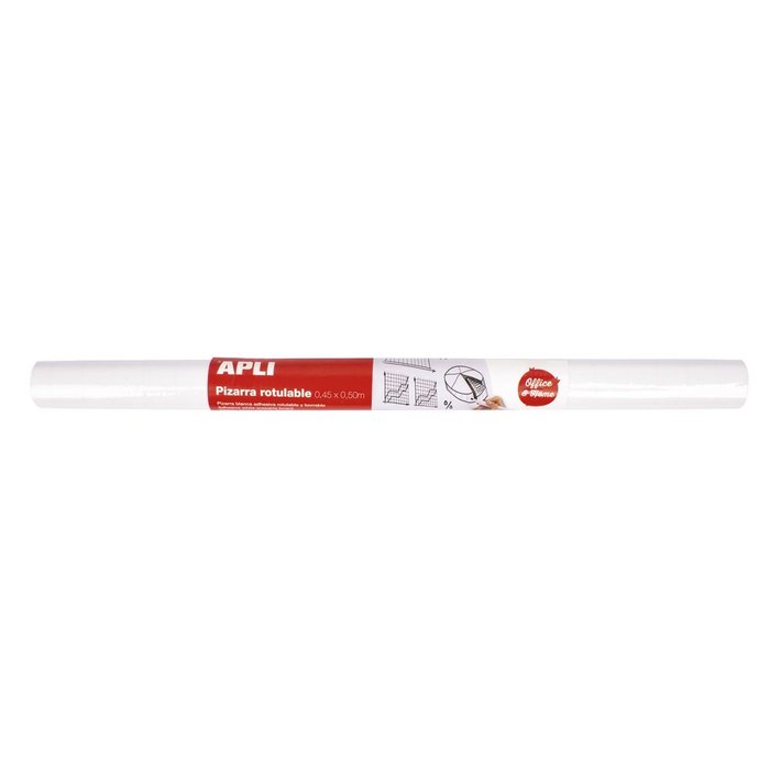 Pizarra blanca adhesiva en rollo 0,5 x 0,45 m Apli
