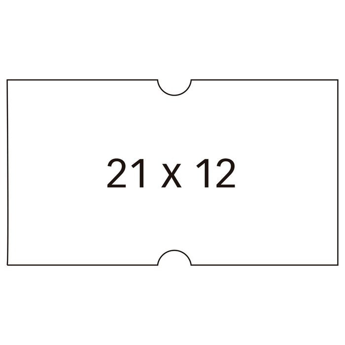ETIQUETA ROLLO 21X12 BLANCO REMOVIBLE PACK 6 UNID 1000 UNID | 1 UNIDADES | (APLI)