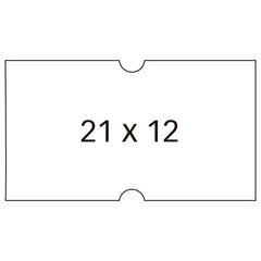 ETIQUETA ROLLO 21X12 BLANCO REMOVIBLE PACK 6 UNID 1000 UNID | 1 UNIDADES | (APLI)