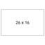 ETIQUETA ROLLO 26X16 BLANCO REMOVIBLE PACK 6 UNID 1000 UNID | 1 UNIDADES | (APLI)