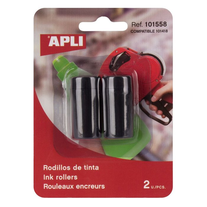 Rodillo Tinta Etiquetadora Blister 2 Unidades Apli