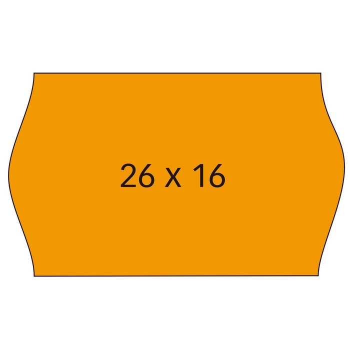 ETIQUETA ROLLO 26X16 NARANJA REMOVIBLE PACK 6UND, 1000 UNID | 1 UNIDADES | (APLI)