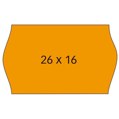 ETIQUETA ROLLO 26X16 NARANJA REMOVIBLE PACK 6UND, 1000 UNID | 1 UNIDADES | (APLI)