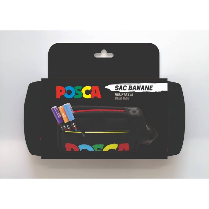 Riñonera Posca color negro 25x18cm marca Posca Imagen principal del producto