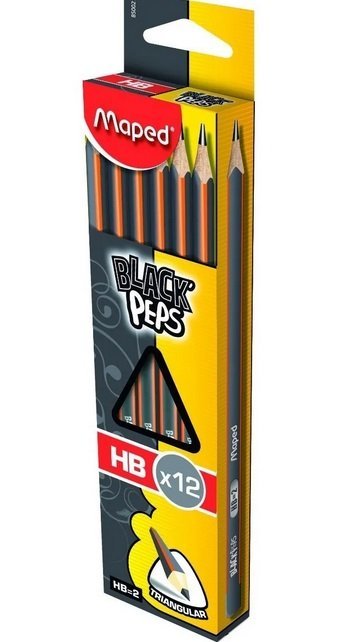 C/12 lapiz de grafito black peps 2hb maped Imagen principal del producto