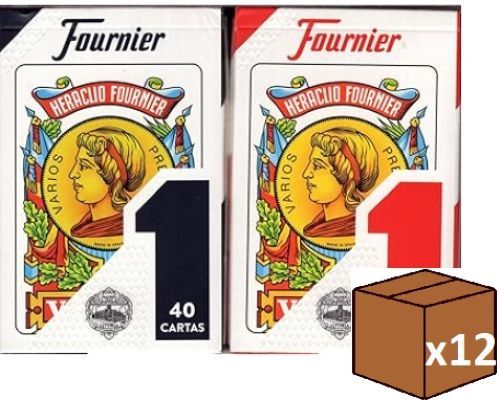 Pack 12 Cartas Españolas Nº12 Fournier Estuche Celofán