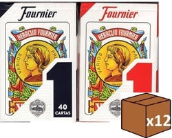 Naipes españoles Fournier pack 12 en estuche de cartón