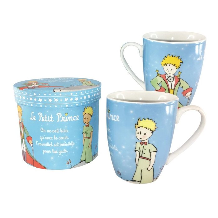 TAZA EL PRINCIPITO AZUL CLARO CON DIBUJO Y FRASE CAJA REGAL | ENESCO | 1 UNIDAD | 3453131139151