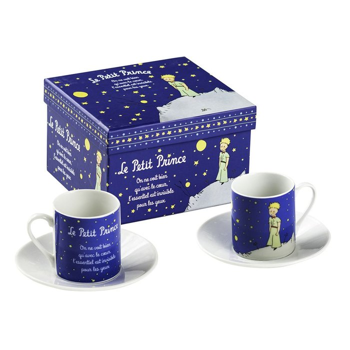 JUEGO TAZA Y PLATO EL PRINCIPITO AZUL CON CAJA REGALO | ENESCO | 1 UNIDAD | 3453131139168 Imagen principal del producto