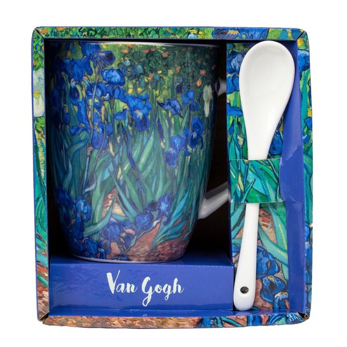 TAZA CON CUCHARA EN CAJA IRIS VAN GOGH INDIVIDUAL | ENESCO | 1 UNIDAD | 3453131145183