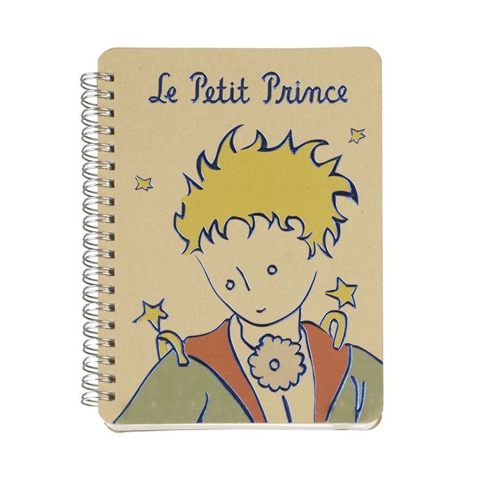 Cuaderno Anillas A5 El Principito con Capa Relieve y Brillo Marca Enesco