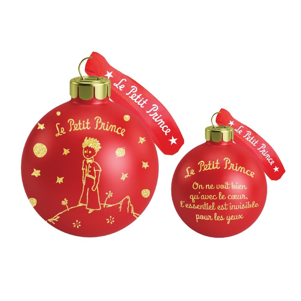 Bola de Cristal Adorno Navidad El Principito Roja Marca Enesco