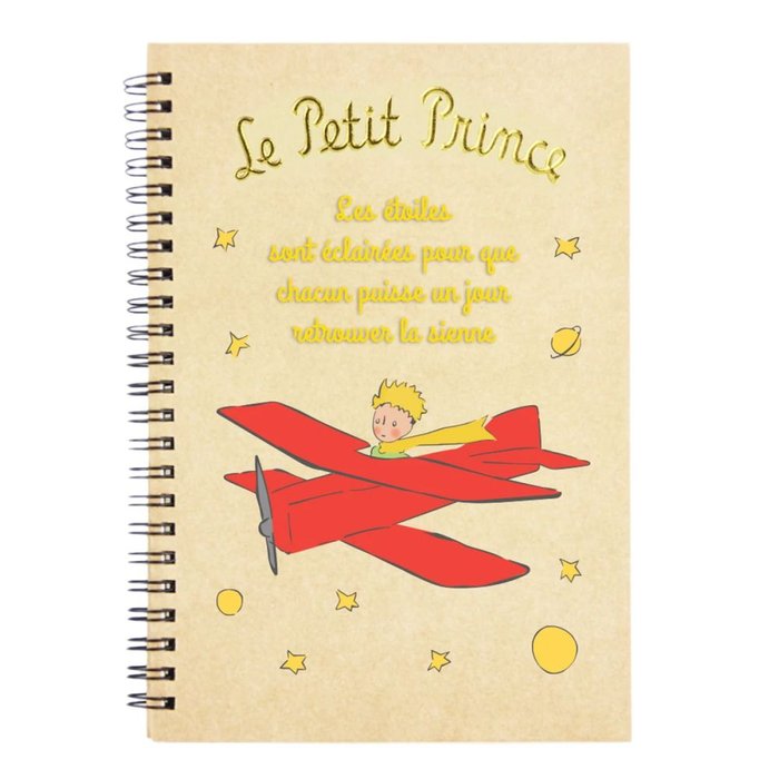Cuaderno Anillas A5 El Principito Enesco Relieve y Brillo
