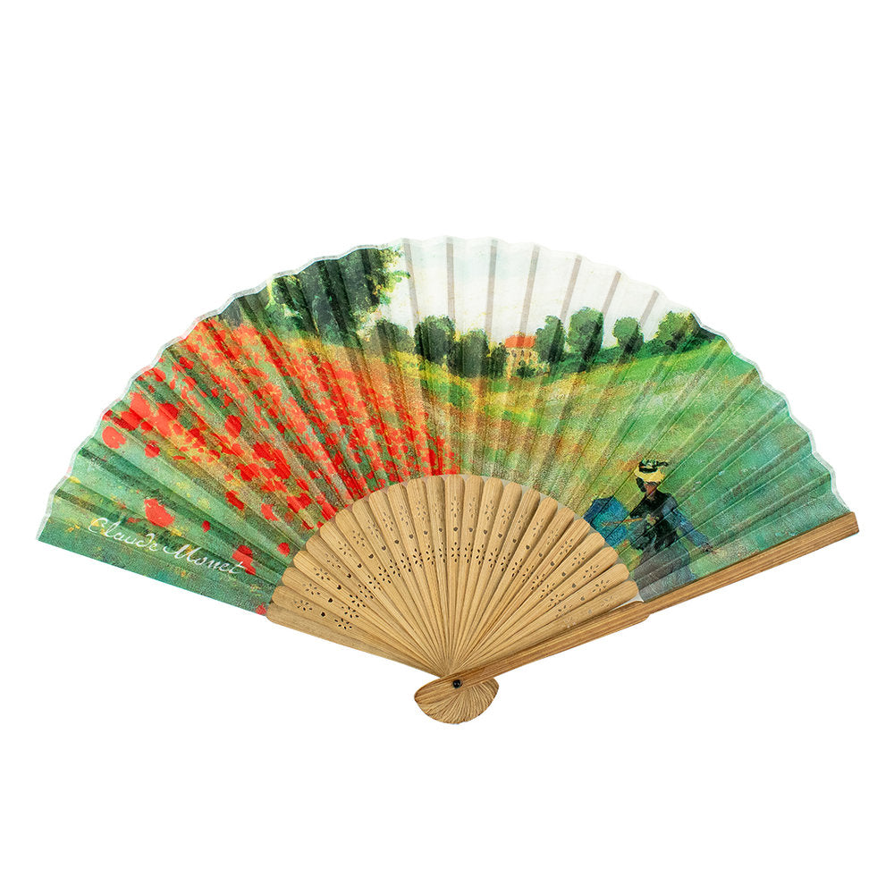 Abanico Amapola Monet Marca Enesco Regalo Multicolor