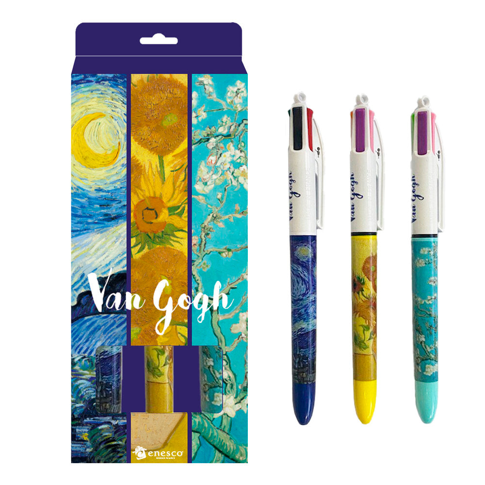 Set 3 Bolígrafos Van Gogh 4 Colores ENESCO