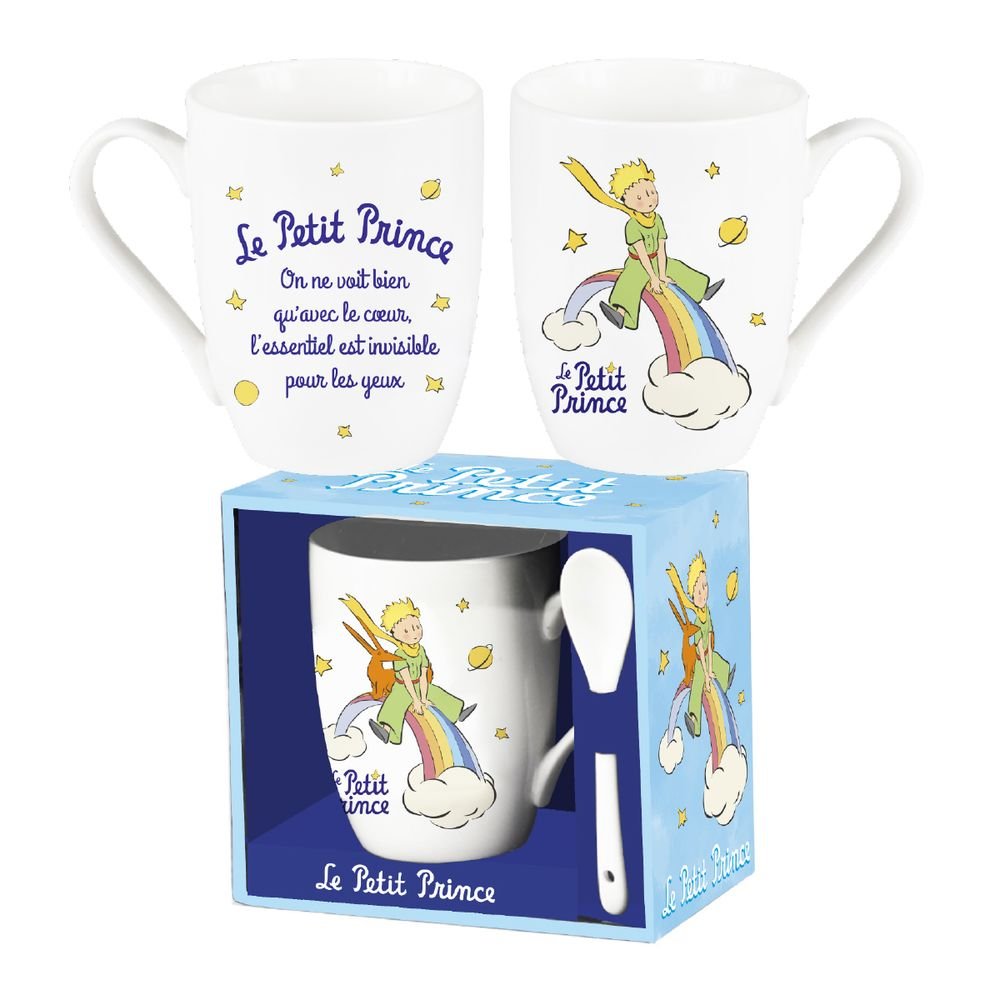 TAZA CUCHARA DE CAJA INDIVIDUAL BLANCA LPP ARCOIRIS | ENESCO | 1 UNIDAD | 3453131173421 Imagen principal del producto