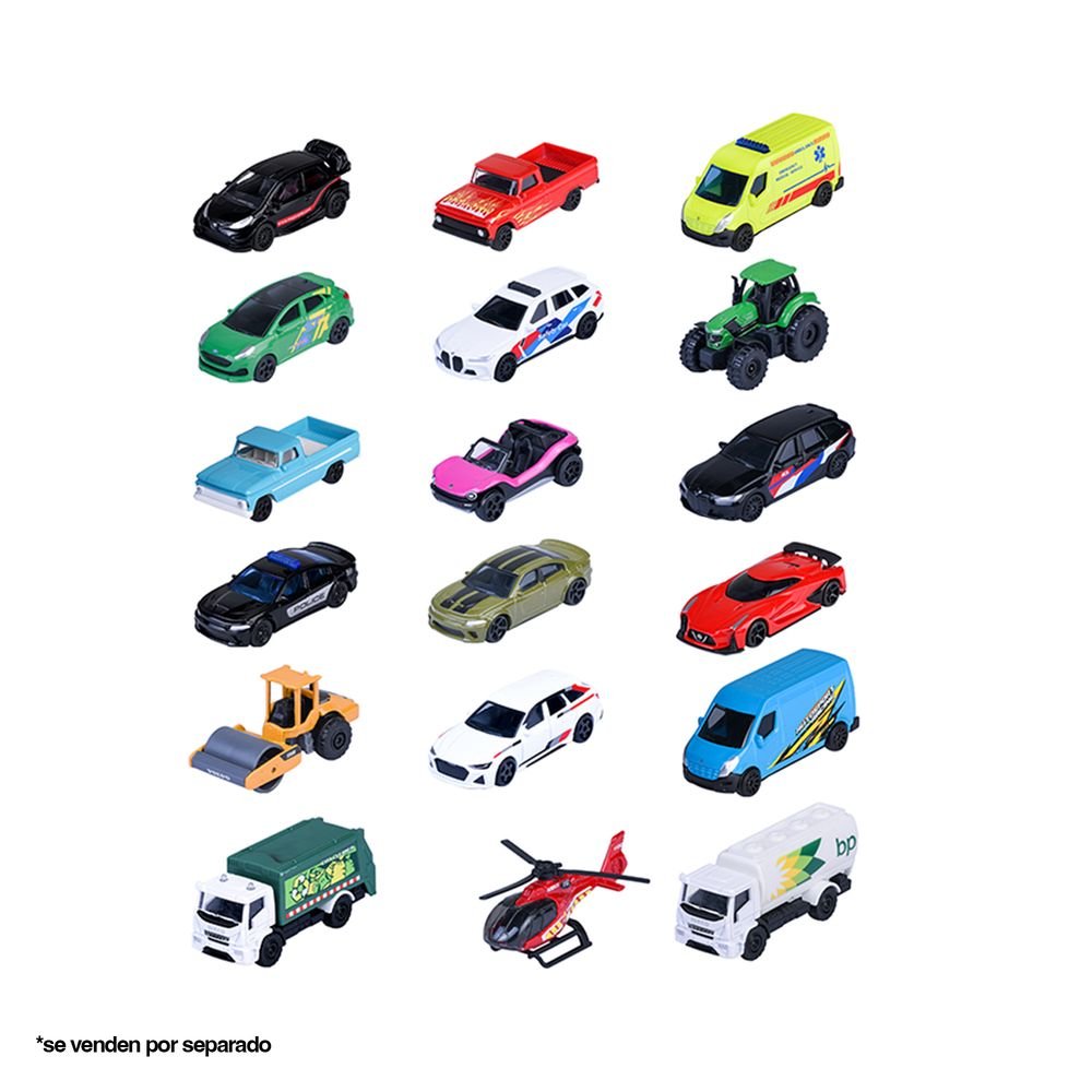 Majorette Street Cars Surtido, pack de 18 coches