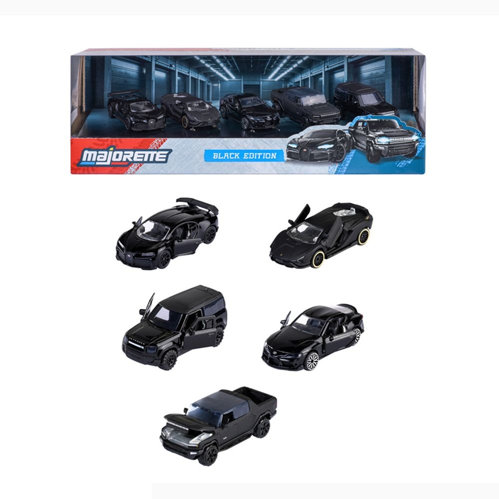 Giftpack Set Regalo Coches Negros 5 Coches Imagen principal del producto