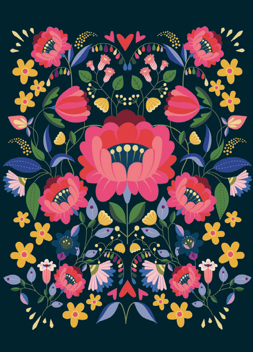Cuaderno Grapado Flores Gaelle A5 48H Rayadas PICTURA