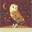 Tarjeta Felicitacion Arabesco Buhos PICTURA 16x16 cm