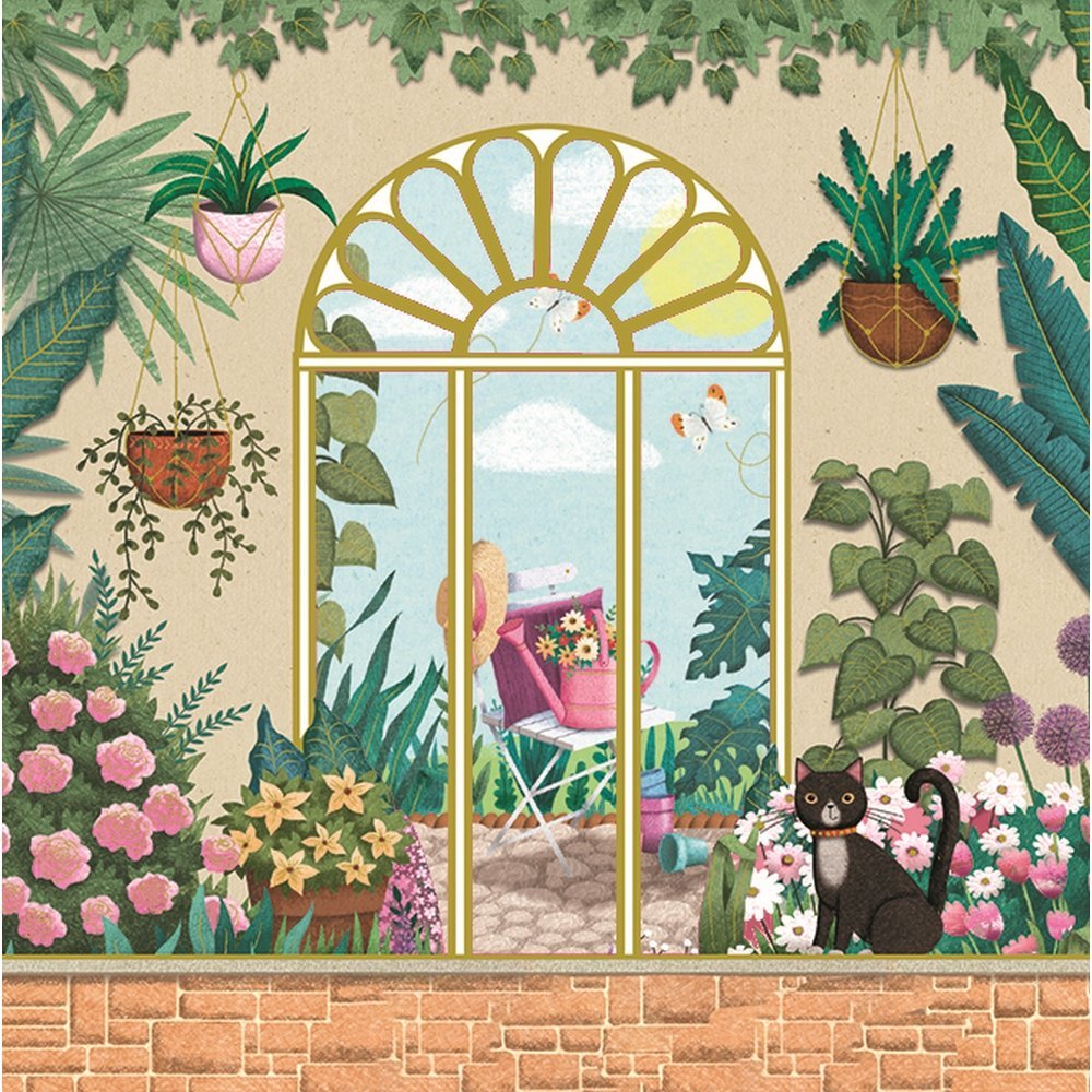 Tarjeta Felicitacion Arabesco Ventana al Patio 16x16 cm PICTURA Imagen principal del producto