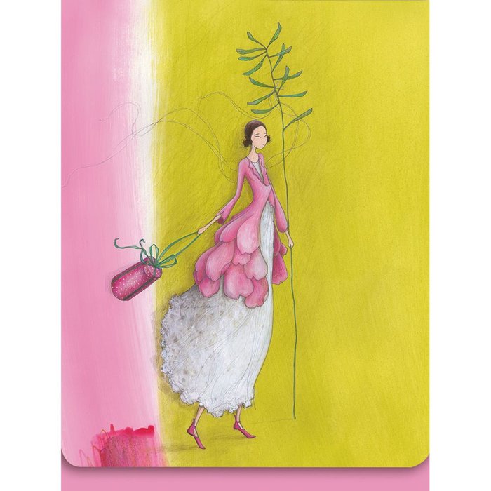 Cuaderno horizontal 7,5x10 cierre magnético amarillo rosa Pictura Imagen principal del producto