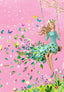 Cuaderno Grapado 10,5x15cm Chica en Columpio A6 48H Rayadas Pictura